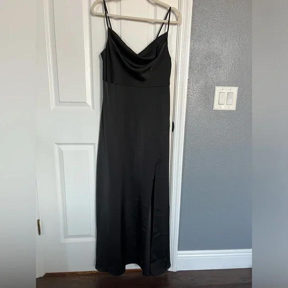 Commense | Dresses | Commense Black Dress With Slit | Poshmark Commense | Dresses | Commense Black Dress With Slit | Poshmark